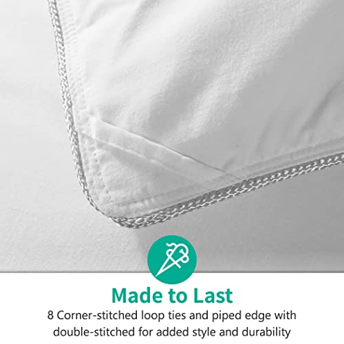 APSMILE Queen All Season Feather Down Fiber Comforter Duvet Insert - 750FP