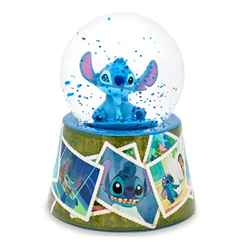 Mini Alien Character Light-Up Snow Globe with Glitter, 3-Inch Desktop Decor