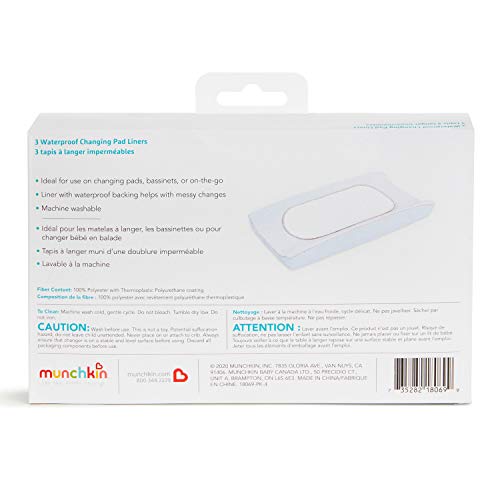 Waterproof Changing Pad Liners for Diaper Station Protection 3 Count