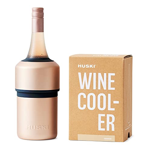 Wine & Champagne Chiller, Vacuum Insulated Stainless Steel Iceless Cooler