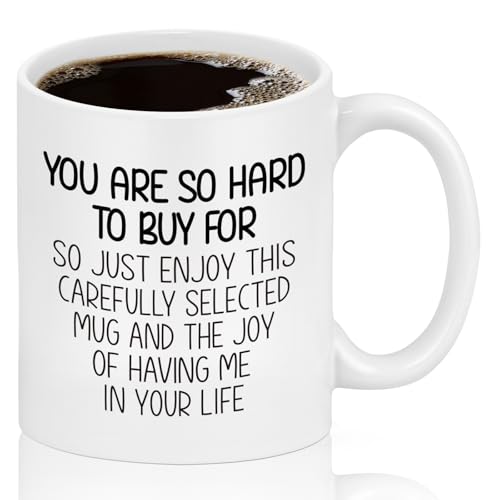 YHRJWN White Funny Mug - 11 Oz Humorous Coffee Cup for Men - Christmas & Birthday Gift