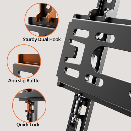 Fixed TV Wall Mount Bracket for 14-42 Inch Screens, Low Profile VESA 200x200