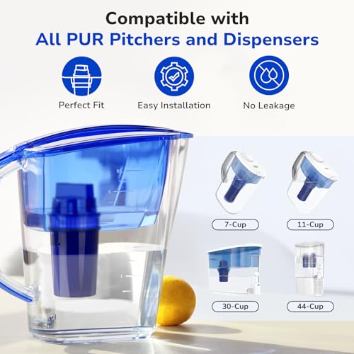 Water Pitcher Filter Replacement 4-Pack - NSF Certified PPF900Z