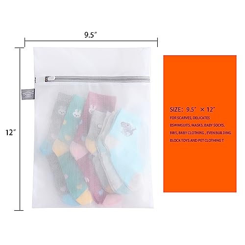 Fine Mesh Laundry Bag for Delicates, 10x12 Inch Lingerie Wash Bag