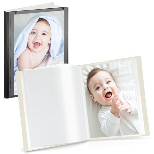 4x6 Mini Photo Album Set, 2-Pack Photo Binders with 48 Clear Pockets