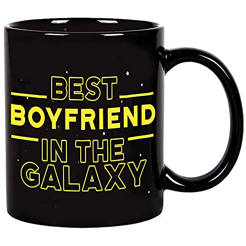 Best Boyfriend in the Galaxy Coffee Mug - 11oz Funny Valentine's Day Gift, Fatbaby