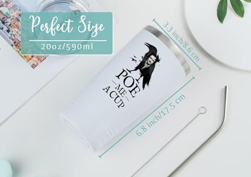 20 oz Stainless Steel Insulated Travel Mug - Edgar Allan Poe Gift for Men & Women