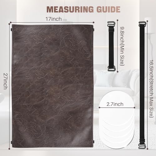 Waterproof Recliner Headrest Protector Cover - 17x27 in Chocolate Brown