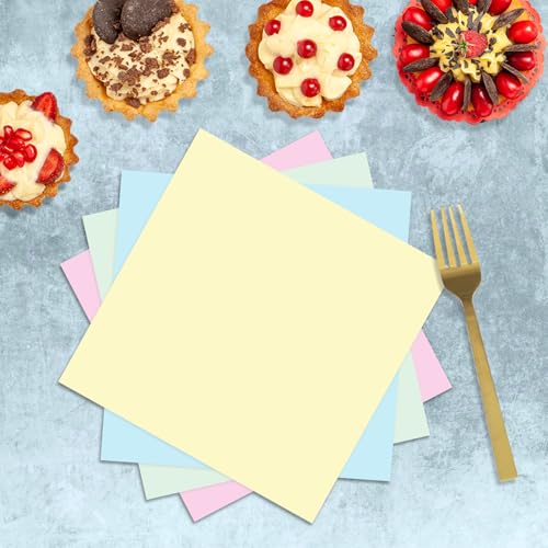 Oigco Pastel Paper Plates and Napkins Set - Rainbow Party Decorations, 60 pcs, Birthday Baby Shower Wedding
