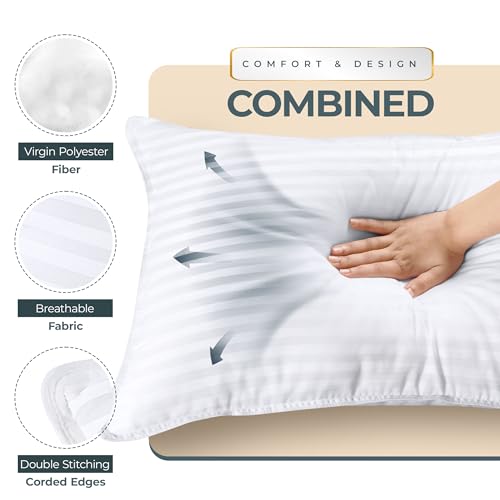 Utopia Bedding Queen Bed Pillows Set of 2 - Down Alternative Hotel Quality