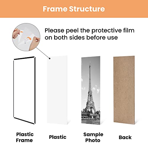 Upsimples 12x16 Black Picture Frames 3-Pack - Scratch-Proof Poster Frames
