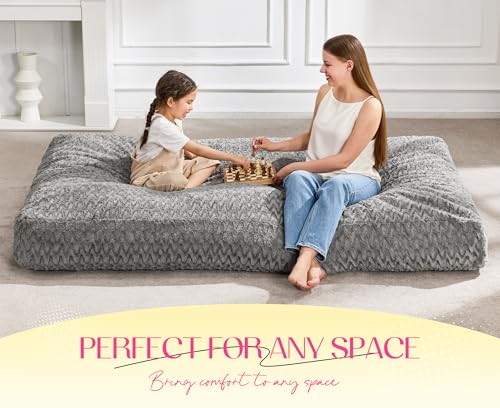 3-in-1 Convertible Bean Bag Chair and Lounger with Memory Foam Filling