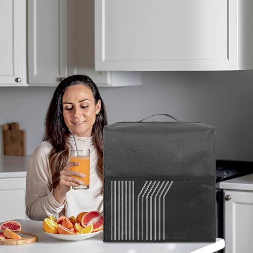 Waterproof Juicer Dust Cover with Accessory Pockets - 12.6 x 7.9 x 15.7 In