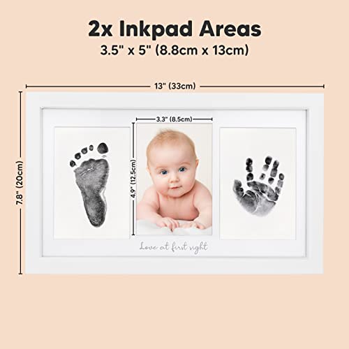 No-Mess Inkless Baby Hand and Footprint Frame Kit - Newborn Keepsake
