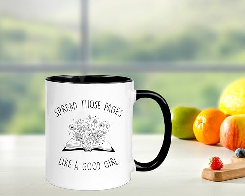 Funny Good Girl Reader Mug - 11oz Ceramic Coffee Cup for Book Lovers