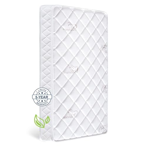 Letmxiu 5-Inch Memory Foam Crib & Toddler Mattress - Hypoallergenic
