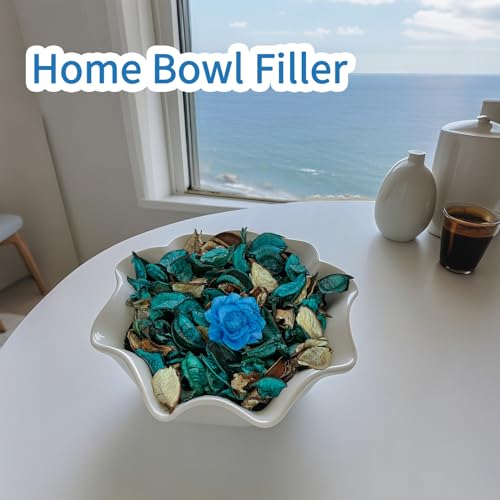 Ocean Scented Dried Flower Potpourri, Natural Botanical Bowl Filler, 10 oz