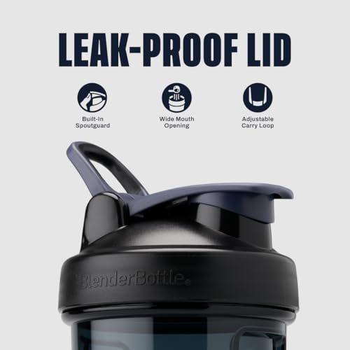 ProSeries Tritan Shaker Bottle 28 oz Black for Protein Shakes