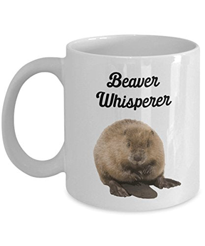 SpreadPassion Beaver Whisperer Mug - 11oz Funny Coffee & Tea Cup Gift