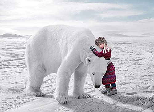 Polar Bear Christmas Cards Boxed With Envelopes, 12 Holiday Cards & 12 Envelopes, USA Made