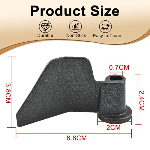 2 Pcs Bread Maker Kneading Paddles Stainless Steel Non-Stick Blades - Compatible Models