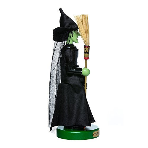 Wicked Witch Wooden Nutcracker - 11-Inch Christmas Tabletop Decoration