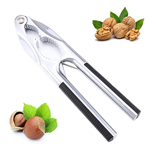 LEFJUBAW Black Nut Crackers – Handheld Walnut Pecan Nut Cracker Tool