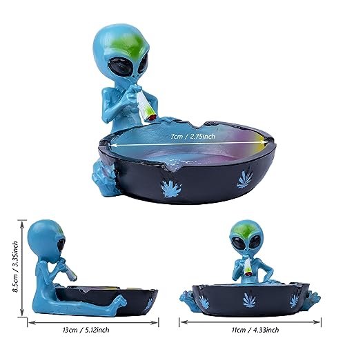 Alien Ashtray Resin Ornament, Unique Decorative Ashtray for Home Decor