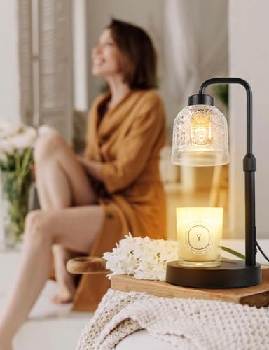 Dimmable Candle Warmer Lamp with Timer & Adjustable Brightness