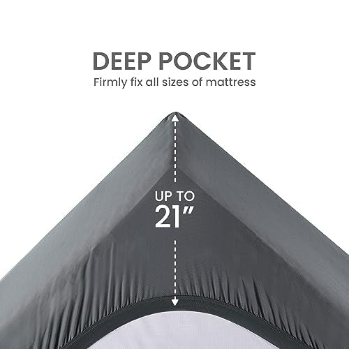 SLEEP ZONE Cooling Queen Mattress Topper - Breathable Zoned Mattress Pad