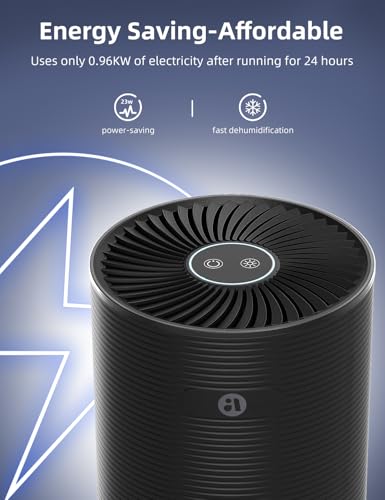 Small Dehumidifier for Bedroom 25oz Water Tank Ultra-Quiet Auto-Off