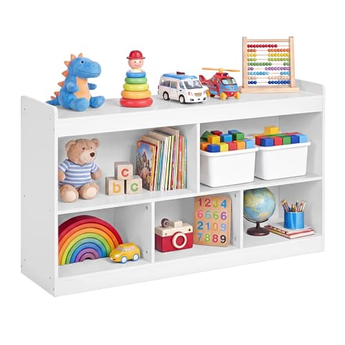 Kids' Toy Storage Shelf with 5 Compartments, Montessori Organizer Unit