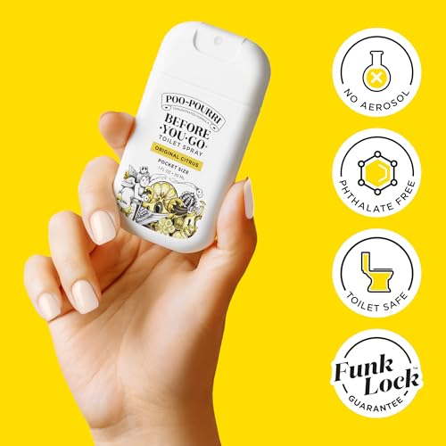 Before-You-Go Pocket Toilet Spray - Original Citrus Air Deodorizer (2 Pack)