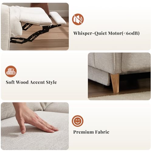 Modular Power Recliner Sofa with USB Charging, Storage and Cup Holders