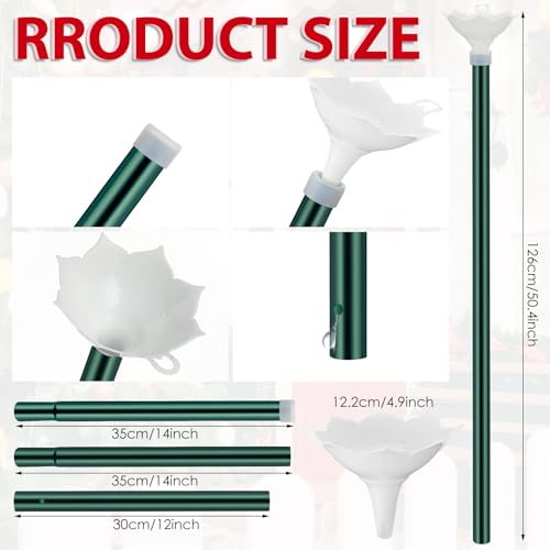 Stainless Steel Christmas Tree Watering Funnel with 40-Inch Tube