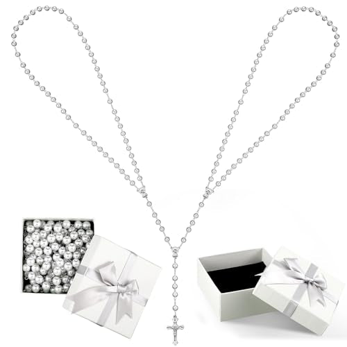 Pearl Wedding Lasso Unity Cord for Ceremony with Elegant Gift Box