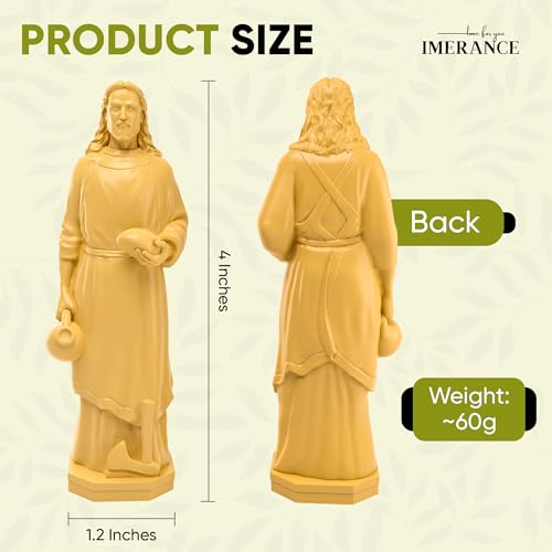 4-Inch St. Joseph Statue for Selling House with Prayer Card Set