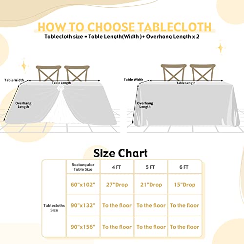 Silver 156 x 90 Inch Sequin Tablecloth - Rectangular Sparkle Party Wedding Cover by SoarDream