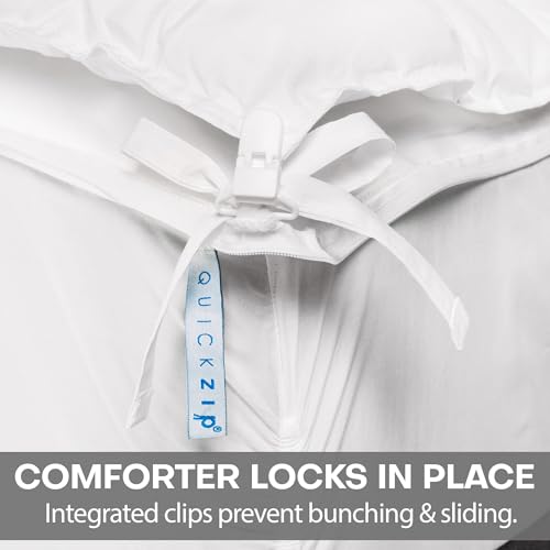 Ultra Soft 100% Cotton Duvet Cover with Zipper Closure - Full/Queen