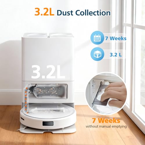 20-Pack 3.2L Robot Vacuum Dust Bags for Qrevo Series and S8 MaxV Ultra