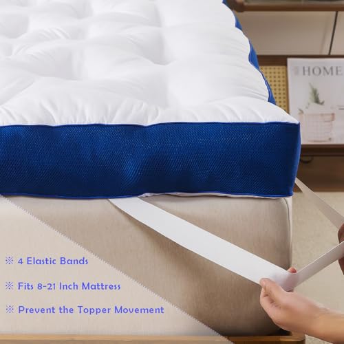 5 Inch Queen Memory Foam Mattress Topper - Extra Thick Pillow Top Pad