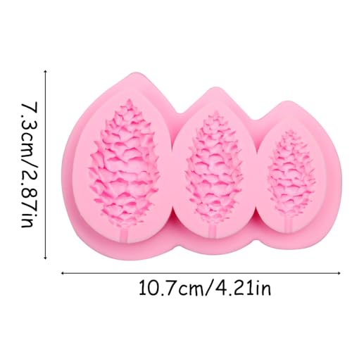 CRR-85 Pine Cone Silicone Mold for Cake, Fondant, Candy & Resin Decor