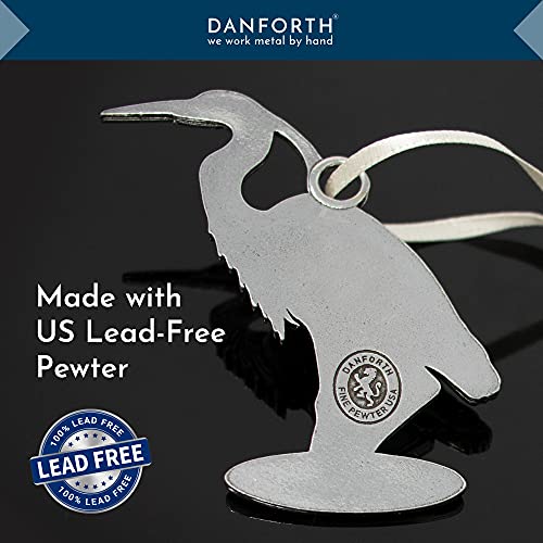 DANFORTH Great Blue Heron Ornament - Pewter Handcrafted in USA (Great Blue Heron)