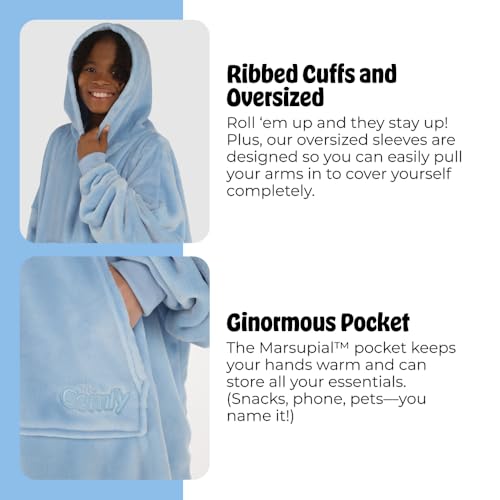 Lightweight Wearable Blanket Hoodie - Comfortable Oversized Loungewear