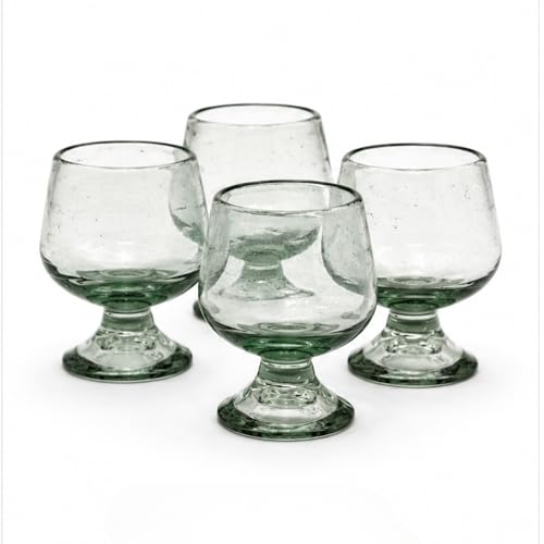 4oz Hand Blown Mexican Snifter Glass for Tequila, Mezcal, Whiskey & Cordials