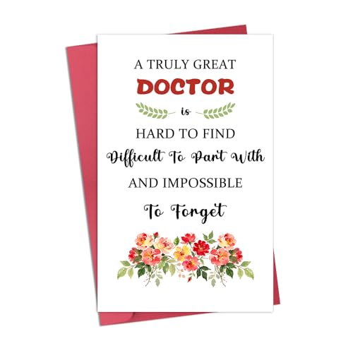 Doctor Appreciation Thank You Card - Doctor Retirement Birthday Christmas Gift for Medical Staff - Variation: Doctor