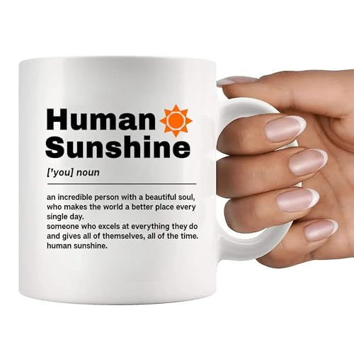Inspirational Coffee Mug - Human Sunshine Definition - Premium Ceramic Gift