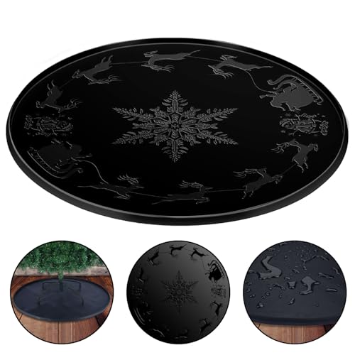 31-Inch Waterproof Silicone Christmas Tree Stand Mat & Floor Protector