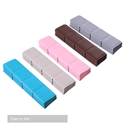 Foldable Silicone Bath Mat, Non-Slip Shower Mat for Textured Tubs, Grey
