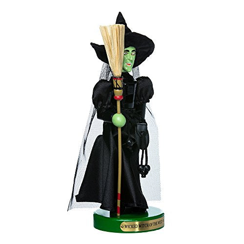 Wicked Witch Wooden Nutcracker - 11-Inch Christmas Tabletop Decoration